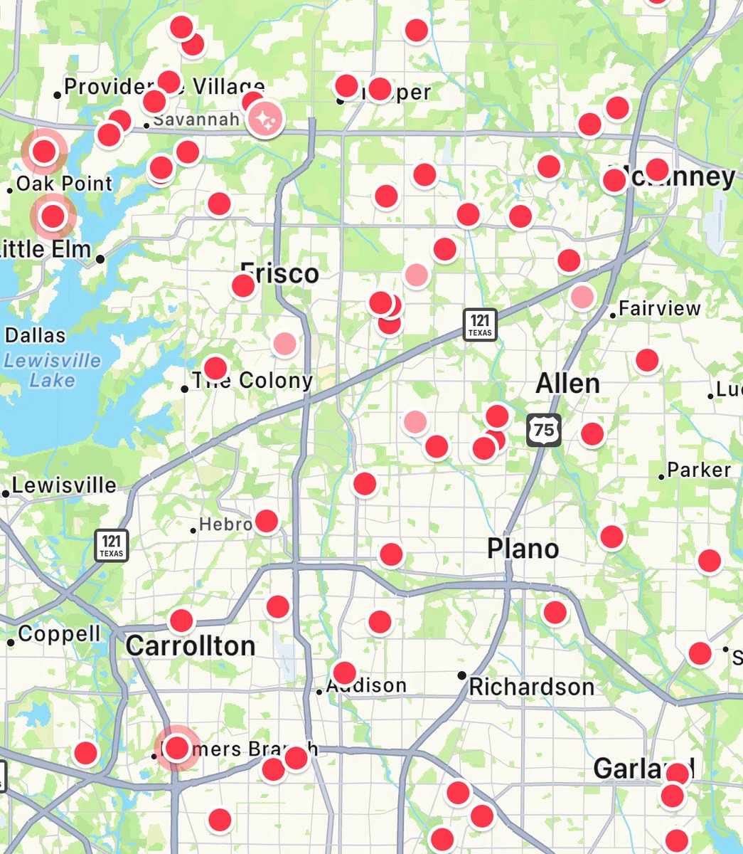 Amy Nixon (@texasrunnerdfw) on Twitter photo This is a Zillow map of homes in the North Dallas region that are actively in foreclosure or have already been foreclosed on (currently bank owned) 
Yes, the list includes 1 million dollar homes in Frisco, Prosper, and Plano This is a Zillow map of homes in the North Dallas region that are actively in foreclosure or have already been foreclosed on (currently bank owned) 
Yes, the list includes 1 million dollar homes in Frisco, Prosper, and Plano