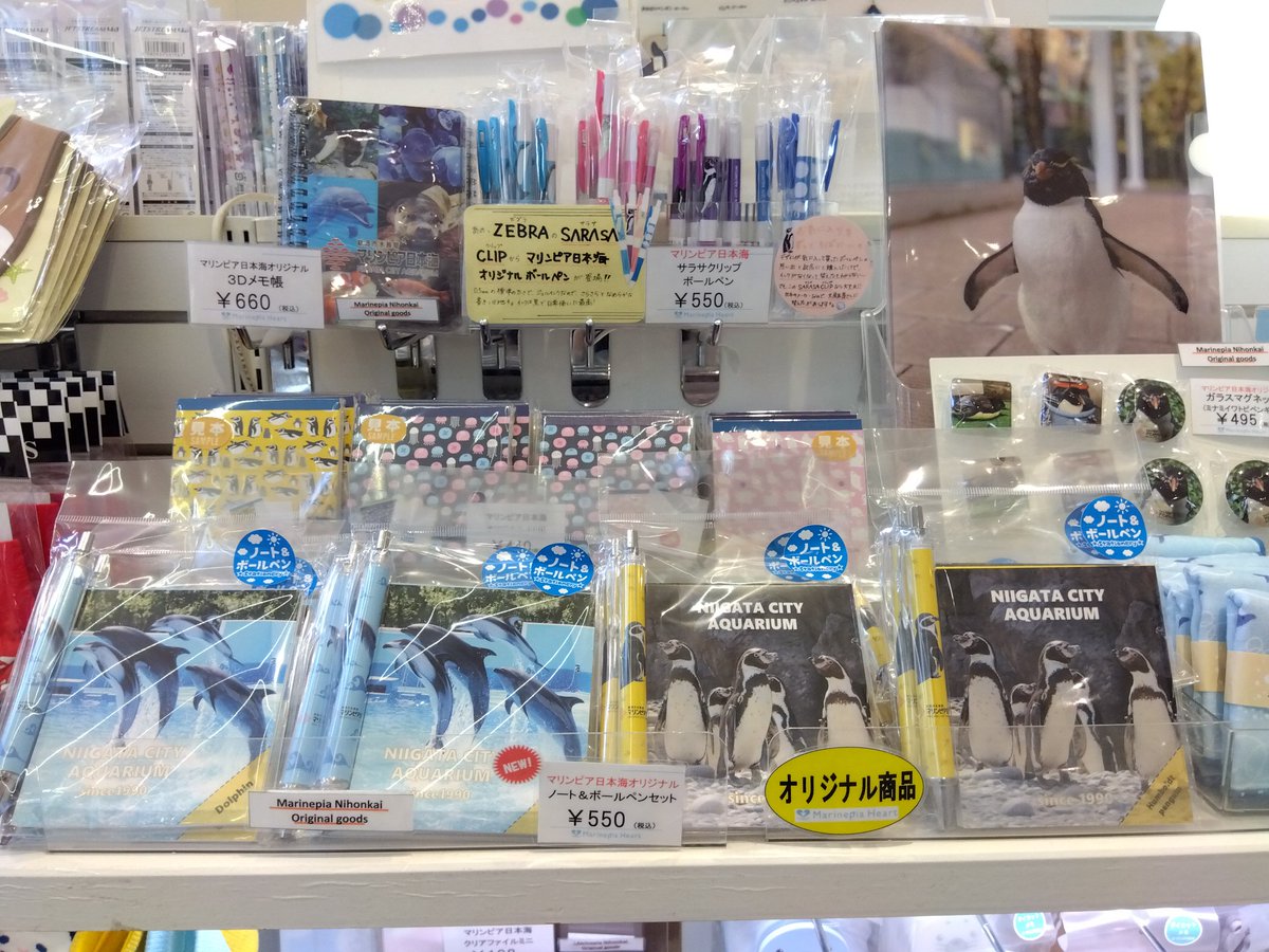 marinepiaheart's tweet image. ✨新発売✨
オリジナルノート&ボールペンセットが
新登場‼️
水しぶきや足跡など細部まで
こだわった商品となっております🐧
マリンピアに来た思い出を手元に残せる
素敵な商品です🐬
この機会をぜひお見逃しなく!
#マリンピア日本海
#オリジナル