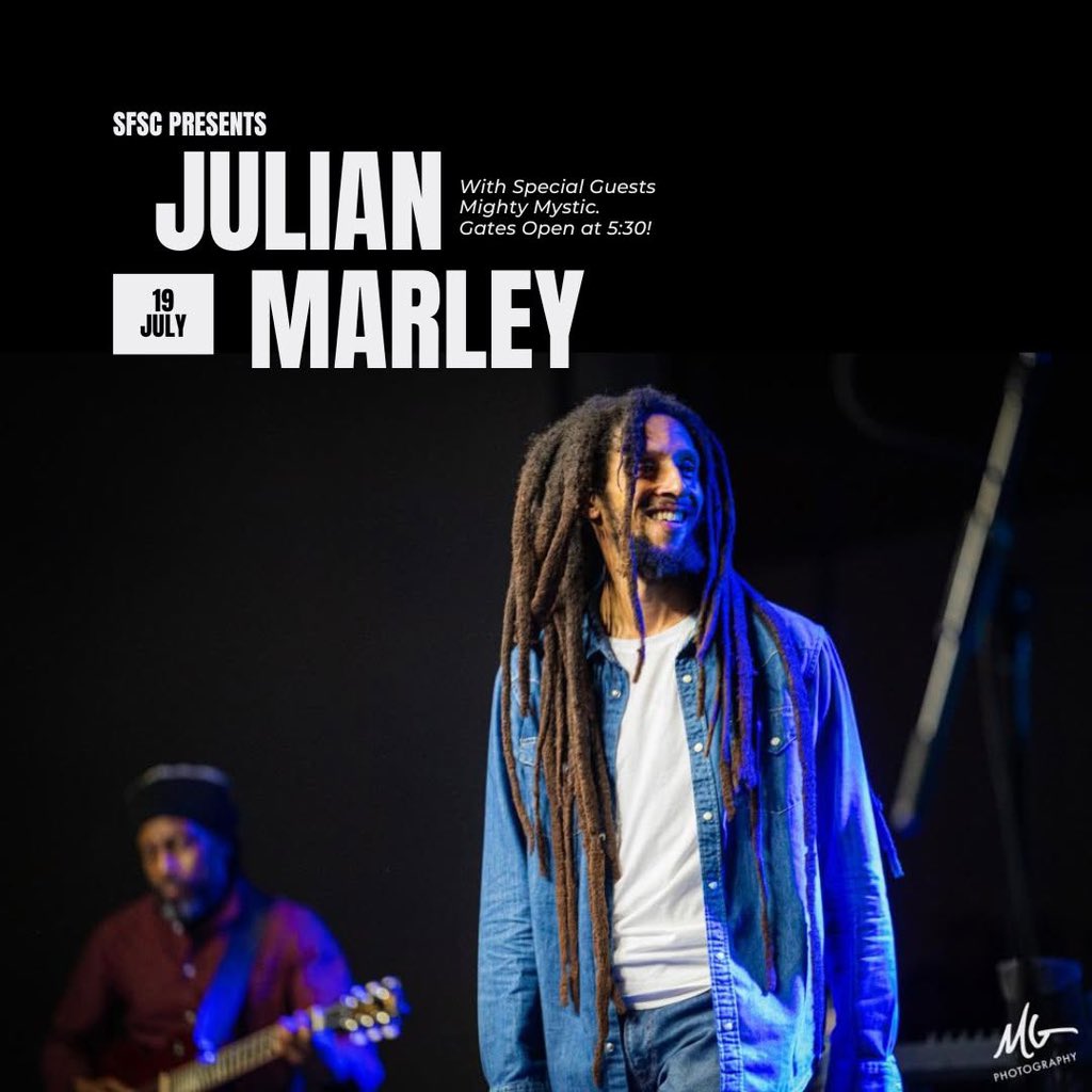 keepinitfree Still riding the high from our first show with Andy Frasco... but we're itching for more! Up next we have @julianmarley taking the stage with opener Mighty Mystic. This second free concert is this Saturday, July 19th at Howelsen Hill.
Gates open at 5:30PM.