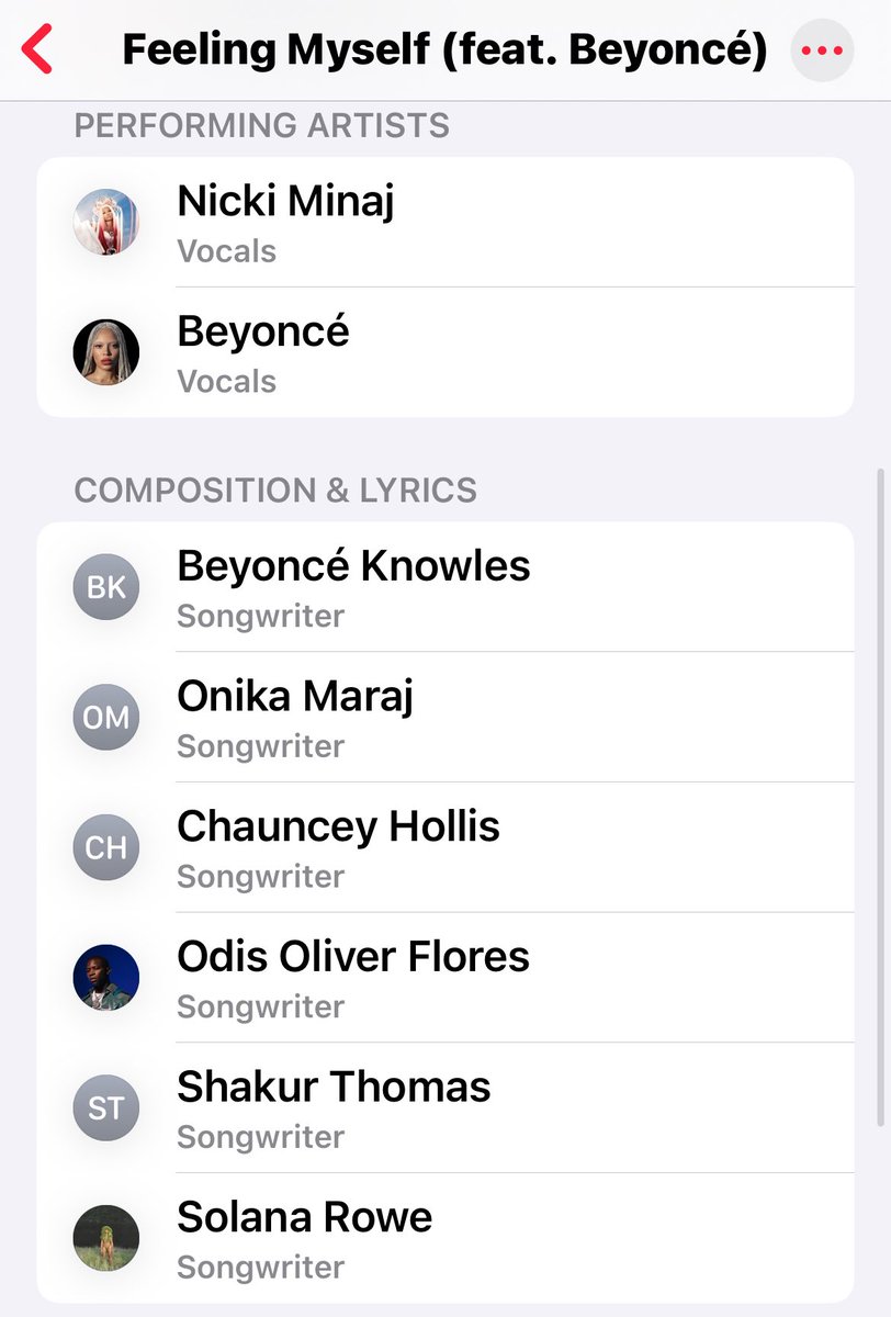 <a href="/sza/">SZA</a> <a href="/NICKIMINAJ/">Nicki Minaj</a> oh and she credited on feeling myself!!! don’t play with solana rowe