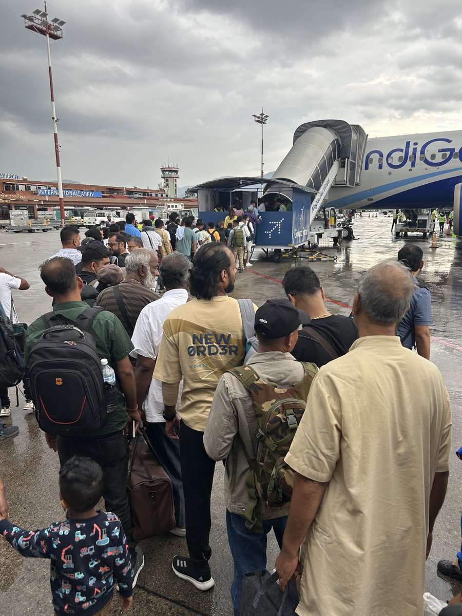 Luckily missed a drenching at the second security check at Kathmandu airport. This was introduced post IC 814 hijack in 1999. Need for a smarter system ⁦<a href="/JM_Scindia/">Jyotiraditya M. Scindia</a>⁩ ⁦<a href="/IndiaInNepal/">IndiaInNepal</a>⁩