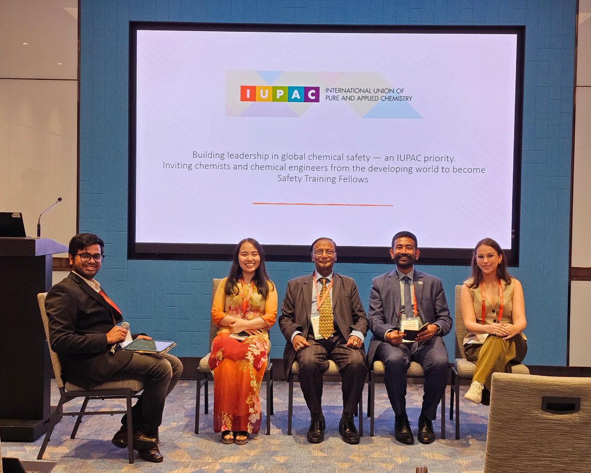 IntlYoungerChem's tweet image. Huge thanks to our amazing speakers & engaged audience at the IYCN-MYCN YCP Safety Training Workshop at #IUPAC2025! 🧪💡
Your expertise & interactive discussions made it an insightful session for all.
#LabSafety #IYCN #MYCN #ChemistsAtWork