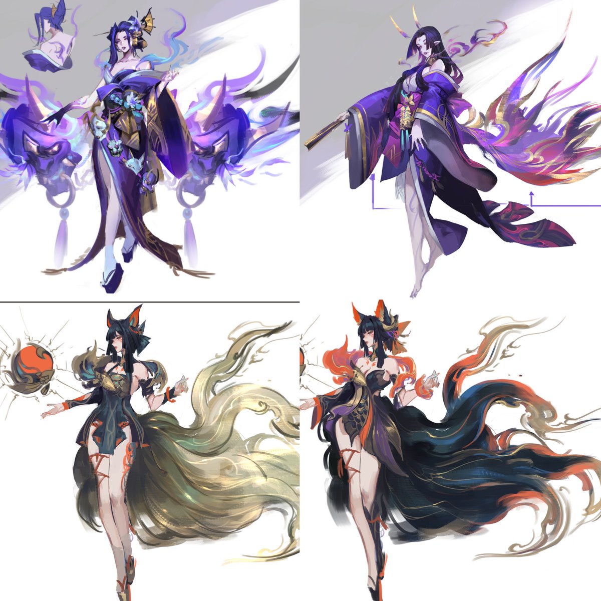 Avisó nuevos conceptos con esta estética de diseño para la línea 

Debonair 

Evelynn 
Syndra 
Qiyana 
Alune 

Cómo modo prueba