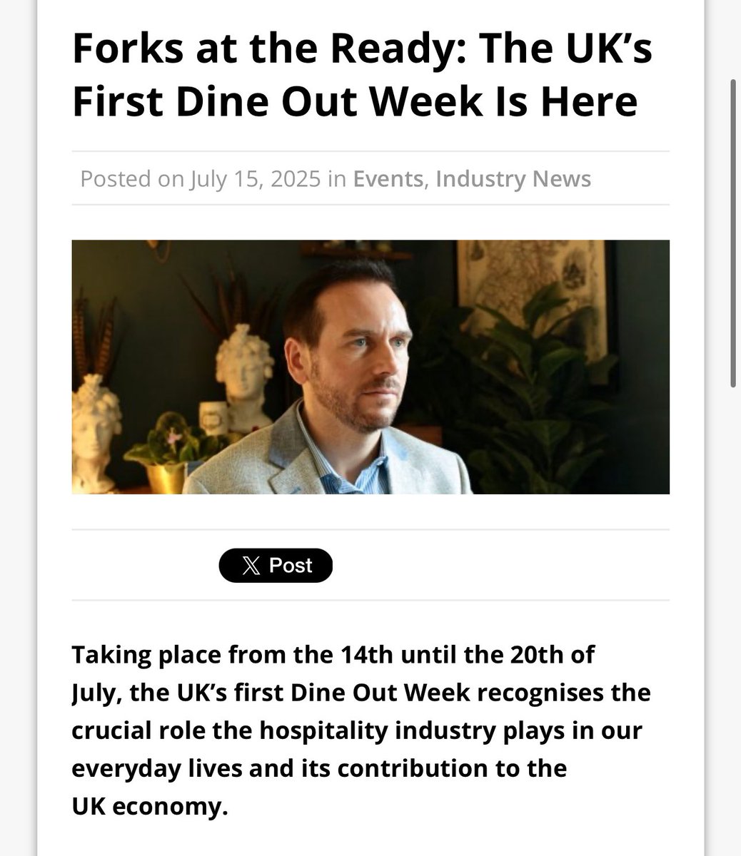 Forks at the Ready: The UK’s First Dine Out Week Is Here  | Restaurant Industry Magazine restaurantindustry.co.uk/2025/07/15/for…