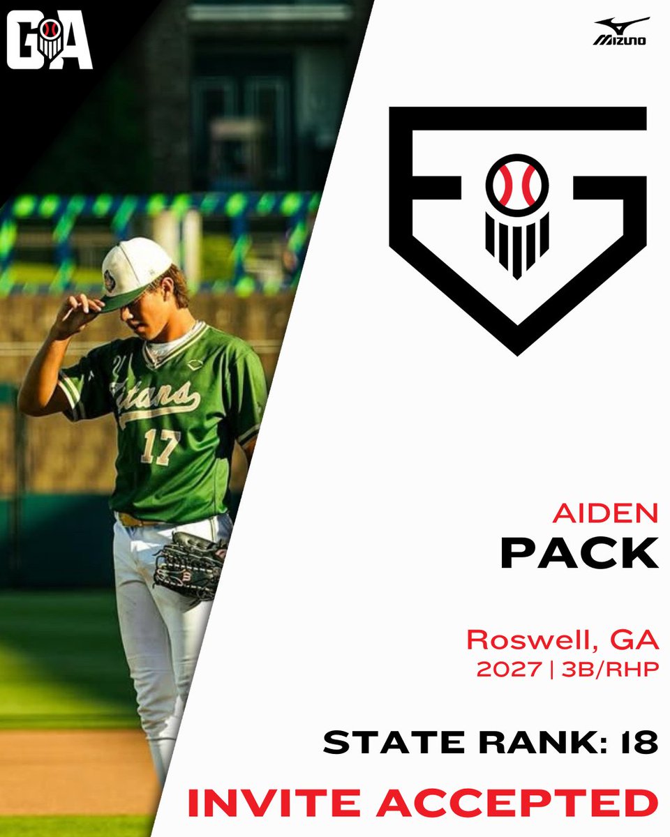 Prep Baseball Georgia (@prepbaseballga) on Twitter photo Welcome to #𝐓𝐞𝐚𝐦𝐆𝐞𝐨𝐫𝐠𝐢𝐚, Aiden Pack‼️
+ The #️⃣4️⃣ ranked RHP in the state is locked in to represent the 🍑 state at #PBFG25.
Pack was a newcomer this spring and secured a state title in his 1st year with <a href="/BT_Baseball/">BT Titans Baseball</a>
𝐅𝐮𝐥𝐥 𝐏𝐫𝐨𝐟𝐢𝐥𝐞: loom.ly/arRHALk Welcome to #𝐓𝐞𝐚𝐦𝐆𝐞𝐨𝐫𝐠𝐢𝐚, Aiden Pack‼️
+ The #️⃣4️⃣ ranked RHP in the state is locked in to represent the 🍑 state at #PBFG25.
Pack was a newcomer this spring and secured a state title in his 1st year with <a href="/BT_Baseball/">BT Titans Baseball</a>
𝐅𝐮𝐥𝐥 𝐏𝐫𝐨𝐟𝐢𝐥𝐞: loom.ly/arRHALk