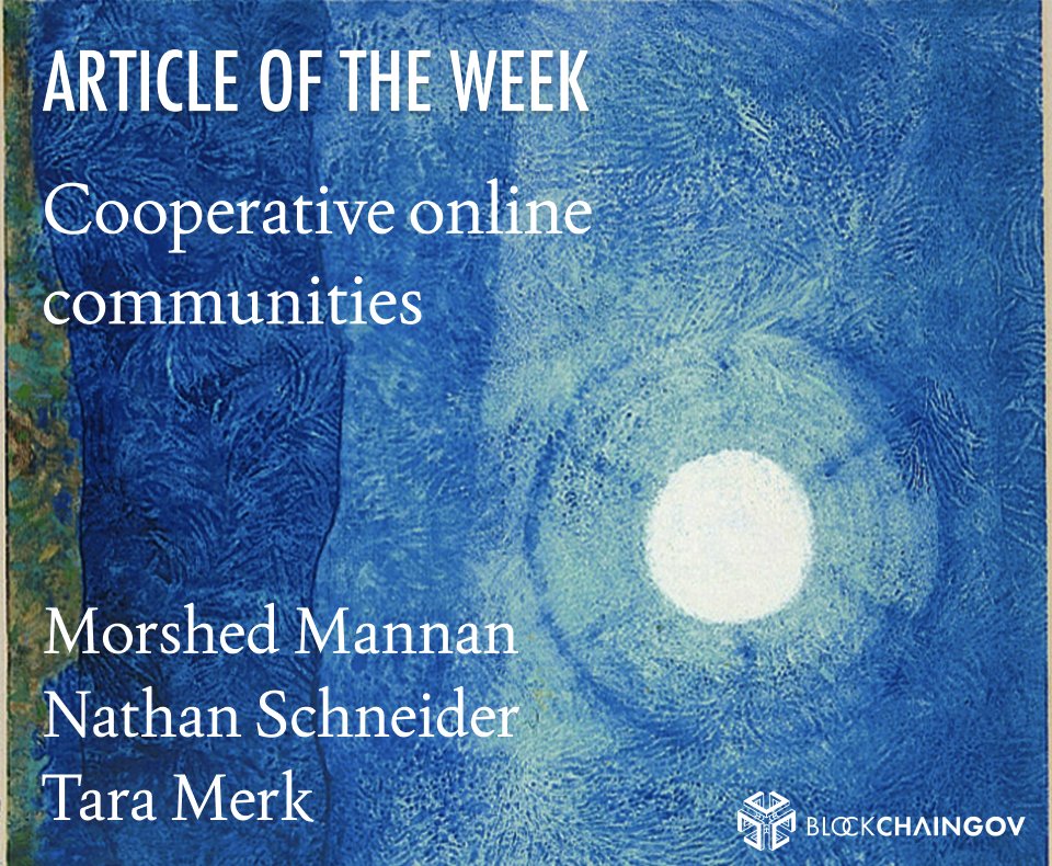 BlockchainGov's tweet image. What happens when online communities are run as cooperatives, not corporations?
Following last week’s “How to E2C,” this week’s article explores Social.coop and The Platform - two communities actively translating Exit to Community into real-world practice.
@mpg_dd…