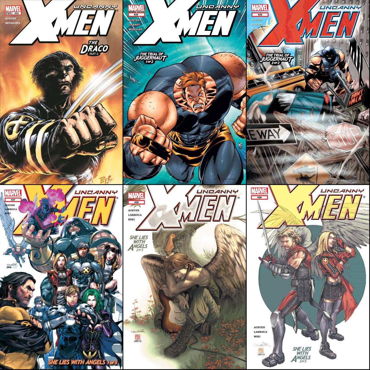 Uncanny X-Men #434-439 from November 2003-February 2004.