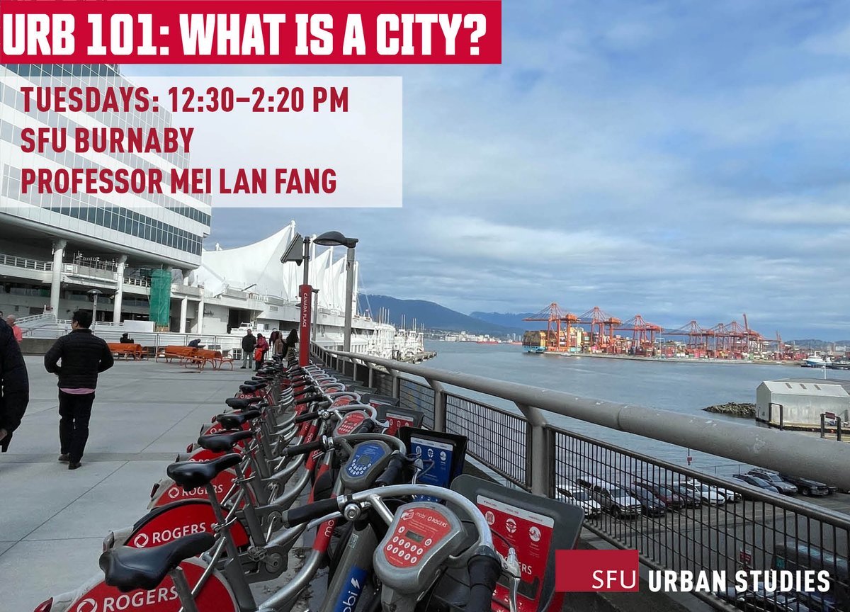 SFU Urban Studies (@sfuurban) on Twitter photo Join #sfuurb for URB 101: What is a City? Discover what a city can be, & what it means to be part of an urban community.
This course is open to everyone - no prerequisites Tuesdays: 12:30-2:20 PM (w/ a one-hour tutorial)
youtube.com/watch?v=4Ge1_o…
<a href="/SFUFASS/">SFU Faculty of Arts & Social Sciences</a> <a href="/SFUENV/">SFU Faculty of Environment</a> Join #sfuurb for URB 101: What is a City? Discover what a city can be, & what it means to be part of an urban community.
This course is open to everyone - no prerequisites Tuesdays: 12:30-2:20 PM (w/ a one-hour tutorial)
youtube.com/watch?v=4Ge1_o…
<a href="/SFUFASS/">SFU Faculty of Arts & Social Sciences</a> <a href="/SFUENV/">SFU Faculty of Environment</a>