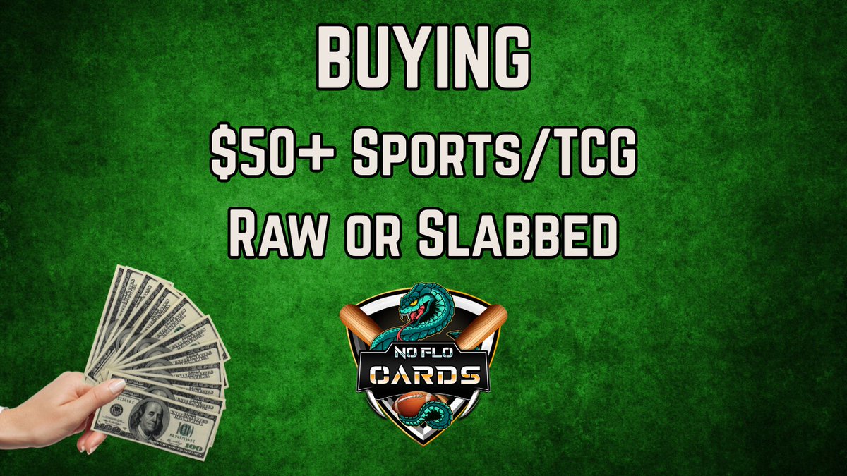 We’re buying! 📢

Got 🔥 cards $50+?
Raw or slabbed. Sports or TCG.

Drop pics and price below! 👇

Let's work out some deals📫💵

RTs appreciated!
