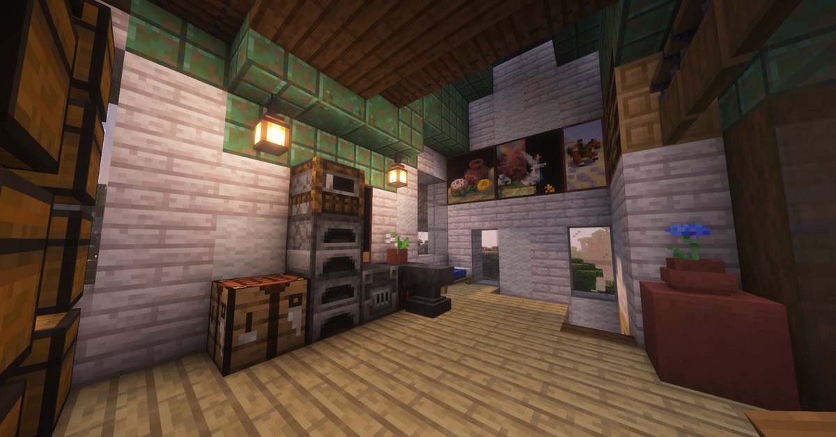 Hiya, I'm <a href="/StellarLuma/">StellarLuma</a>, and this is my Just Minecraft starter base! The vibe I'm going for this season is "not quite your grandmother's house" and I think the older house style and bright colours lend themselves well here in this first build.

#minecraft #mcyt