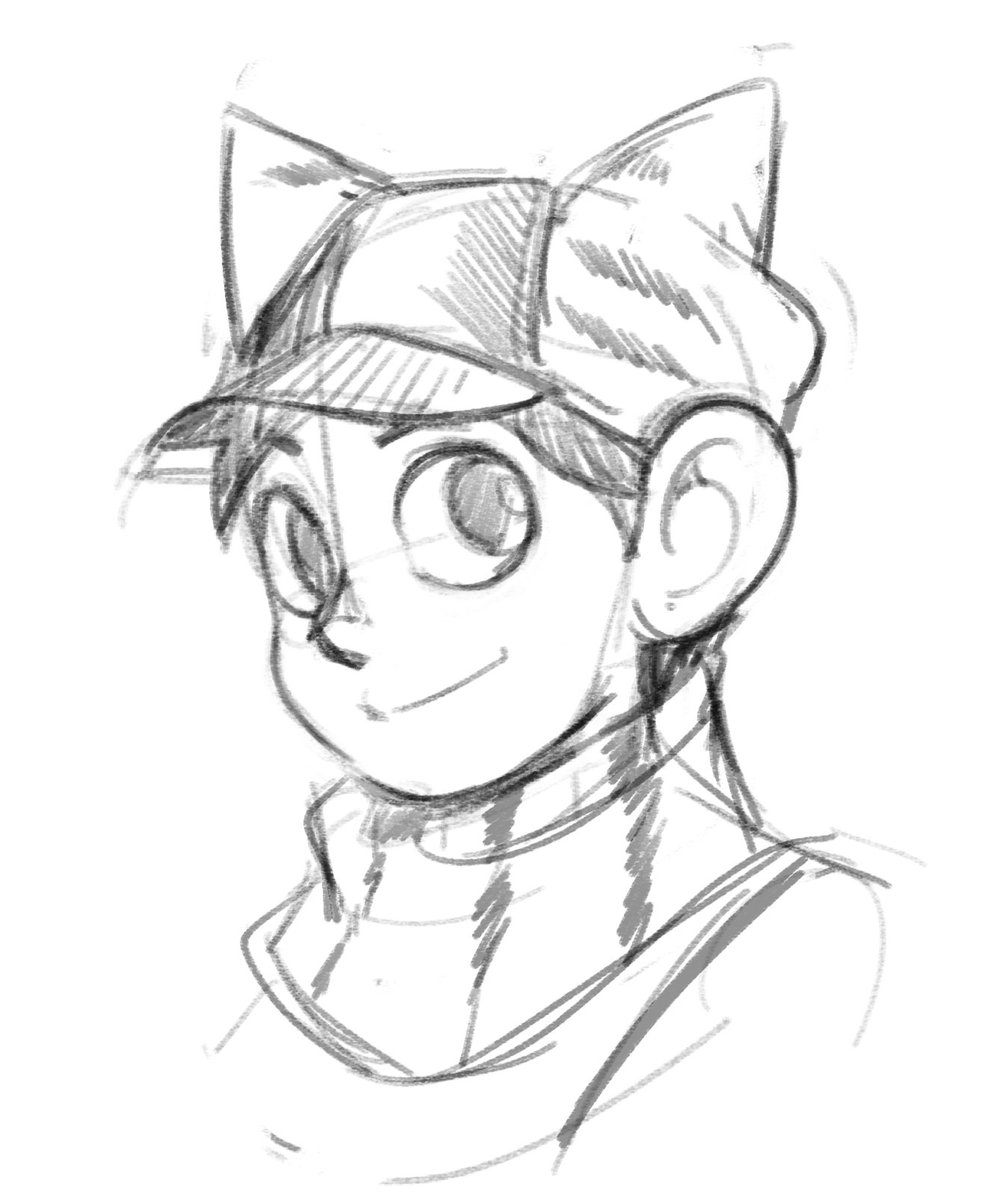 mari02_FA's tweet image. 最近朝活を始めたのですが、早速夜更かしして今日は5分落書きしただけだった
もう少し顔の縦幅を縮めんとチルっぽくないので頑張ります