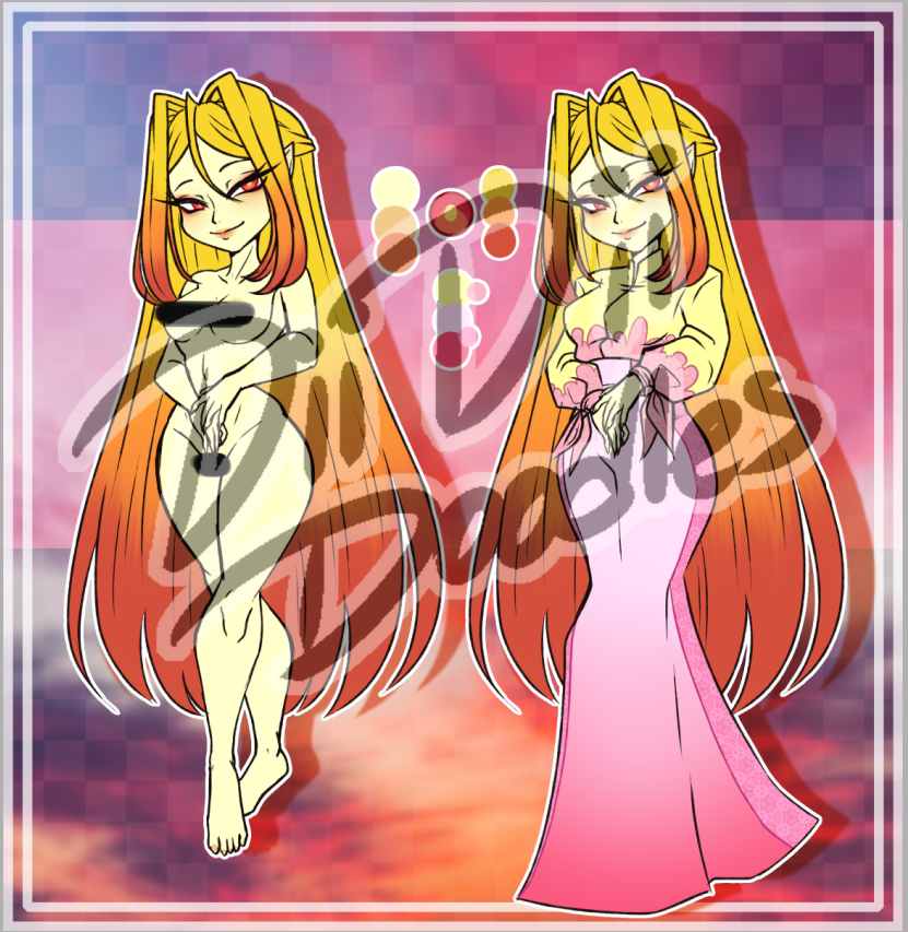 DiiDiiSM's tweet photo. Sunset Lady Adopt
another old OC looking for a new home, sadly all I have left of her is an old redesign fullbody pic, but if you so desire I can give it too.
Price: 50$, what you see is what you get, minus the censor (BTW, not required to keep her old name, but do as you please) https://t.co/FyMISI0Gxd
