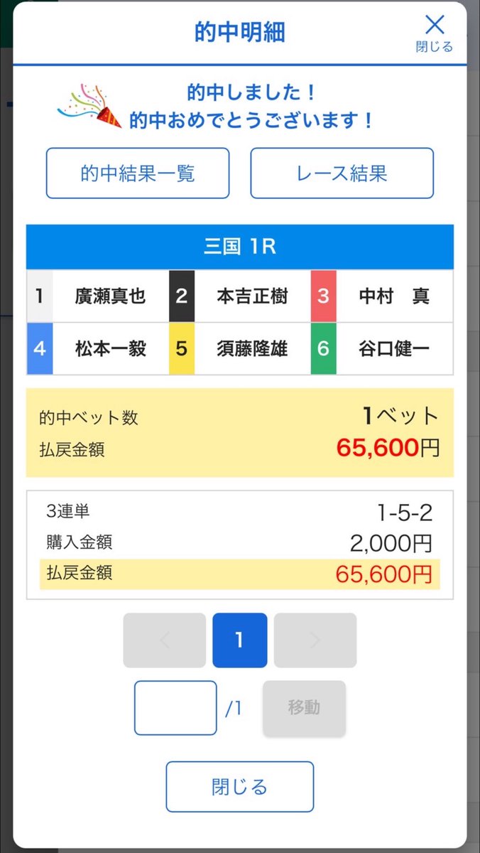 朝イチ完璧💯💮

1-5-2 32.8倍🔥

 #競艇  #競艇予想  #sena_boatの実績