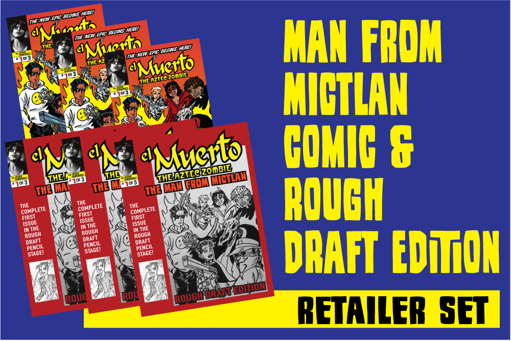 Javier Hernandez created EL MUERTO 25 years ago (@javierhernandez) on Twitter photo We've got two weeks to go on THE MAN FROM MICTLAN #1 <a href="/Kickstarter/">Kickstarter</a>. For online and brick & mortar retailers we have a Retailer Set: We've got two weeks to go on THE MAN FROM MICTLAN #1 <a href="/Kickstarter/">Kickstarter</a>. For online and brick & mortar retailers we have a Retailer Set: