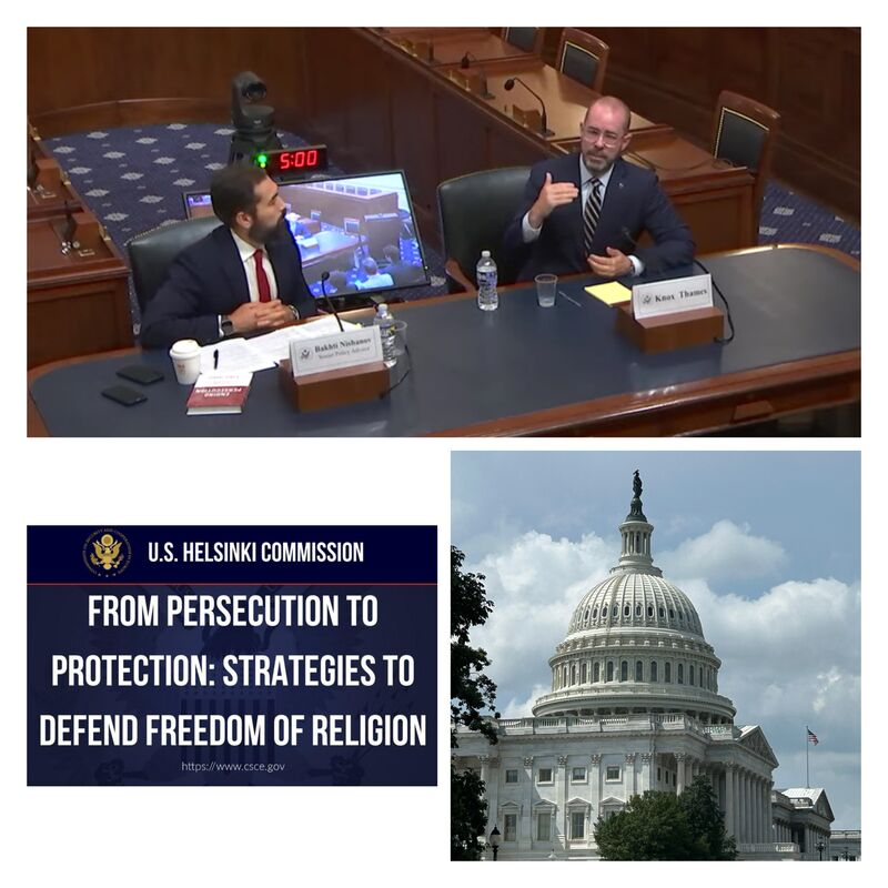 KnoxThames's tweet image. Appreciated speaking before the @HelsinkiComm about strategies to defeat religious persecution. Thanks to CSCE Chief of Staff @kyleparkernet, a former colleague and human rights champion, for convening the briefing on Capitol Hill.
youtube.com/live/BNuH4yP3k…