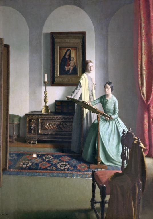 Art__Paintings's tweet image. Leonard Campbell Taylor
British artist 1874-1969
Art class