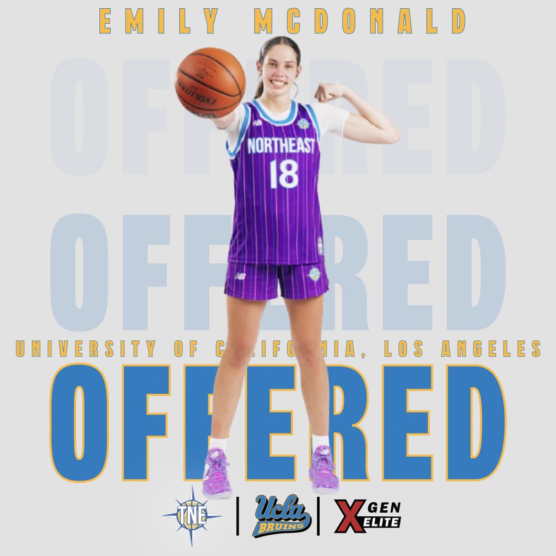Team Northeast (@teamnehoops) on Twitter photo Congrats to 2026 Emily McDonald <a href="/Emily_McD18/">Emily McDonald</a> on her recent offer from <a href="/CoachCoriClose/">Cori Close</a> & <a href="/UCLAWBB/">UCLA Women's Basketball</a> #TeamNExXGEN Congrats to 2026 Emily McDonald <a href="/Emily_McD18/">Emily McDonald</a> on her recent offer from <a href="/CoachCoriClose/">Cori Close</a> & <a href="/UCLAWBB/">UCLA Women's Basketball</a> #TeamNExXGEN