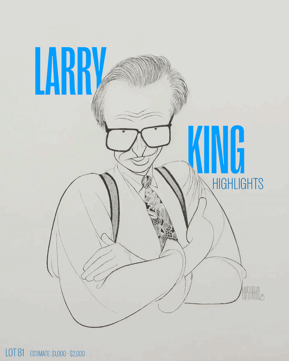 JuliensAuctions's tweet image. Spanning sports memorabilia, awards, signed items, and books, The Larry King Collection offers an intimate portrait of Larry King’s extraordinary life and enduring legacy. The collection speaks to his prolific broadcasting career, deep affection for the Los Angeles Dodgers, and…