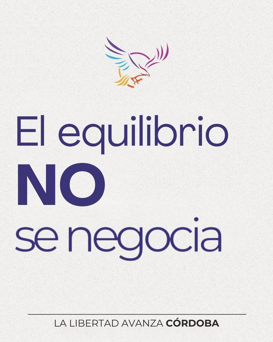 LLA_CbaCapital's tweet image. ¡EL EQUILIBRIO FISCAL NO SE NEGOCIA! 🦁
Es el principio de todo.
Es la base sobre la que volveremos a levantar la Argentina.
Sin equilibrio, no hay futuro.
Sin responsabilidad, no hay libertad.
Esto es el primer ladrillo del renacer argentino.