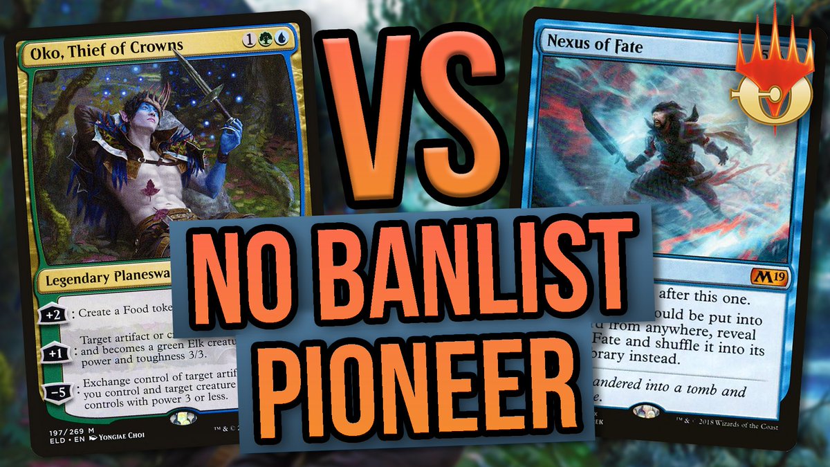 MagicOnline's tweet image. MTGO Masters Episode 4!
What would it look like if Pioneer had NO BANLIST? @CoreyBaumeister and @CalebDMTG are here to build two decks and go head to head to find out! youtu.be/vgnETEwjv2I