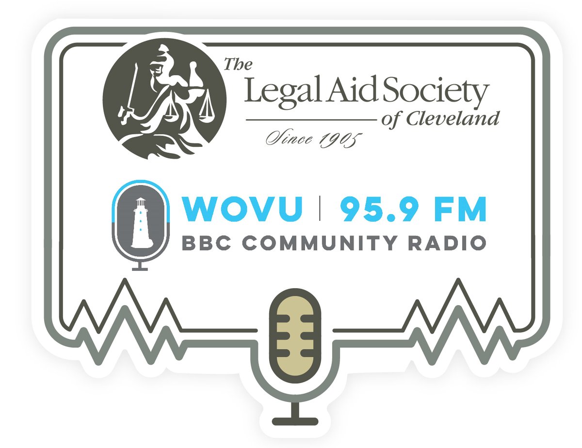 LegalAidCLE's tweet image. Tune in to WOVU 95.9FM this Thurs, July 17 at 10AM for a conversation on Right To Counsel – celebrating the program's success, helping folks understand eligibility & how to access legal representation during an eviction.
Listen live July 17 at 10AM: loom.ly/Gr51Bf8