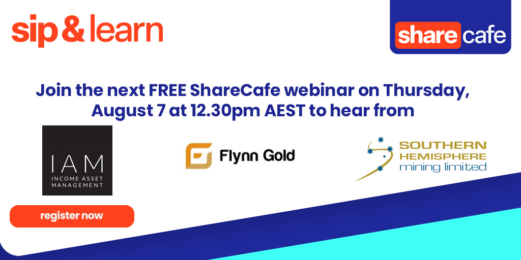 Join our free webinar and hear directly from Income Asset Management Group, Flynn Gold &amp; Southern Hemisphere Mining as they share their latest updates and insights.
When: 7 Aug at 12:30pm AEST
Register now: us02web.zoom.us/webinar/regist…
<a href="/FlynnGoldLtd/">Flynn Gold</a> $IAM <a href="/SHMining/">Southern Hemisphere Mining Limited</a> #FG1 #ASX #SUH