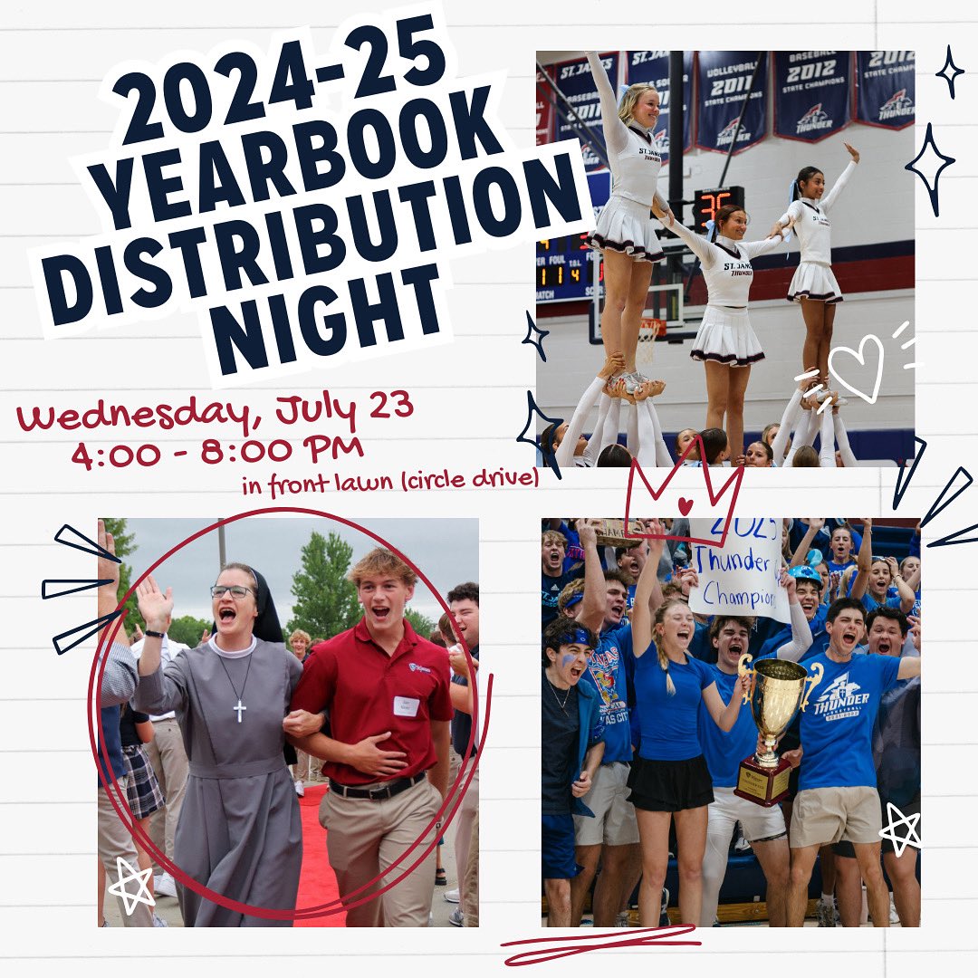 Join us on Wednesday, July 23 between 4:00–8:00 PM in front of the school to pick up your 2024–25 Yearbook!

This edition is a true labor of love from our dedicated yearbook staff, and we’re so grateful for the time, creativity, and heart they poured into it. Come celebrate their