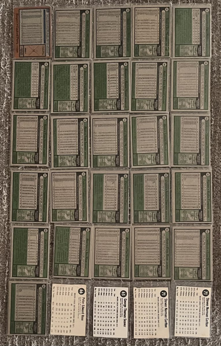 <a href="/CardsStory/">Cards With A Story</a> 65 card lot of HOFers or very near HOFers from 1969-79. Some corner wear but nothing is rough. $120 shipped for the lot.