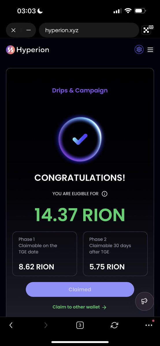 Have you claimed your <a href="/hyperion_xyz/">Hyperion</a> airdrop yet?

Come on🤗

Head to : hyperion.xyz/airdrop to claim yours.

Also 👇👇👇👇

RION is NOW LIVE on CEXs &amp; Hyperion DEX!

$RION is officially trading on top CEX platforms:
→ <a href="/Gate_io/">Gate</a>
→ <a href="/MEXC_Official/">MEXC</a>
→ <a href="/kucoincom/">KuCoin</a>
→ <a href="/BinanceWallet/">Binance Wallet</a>