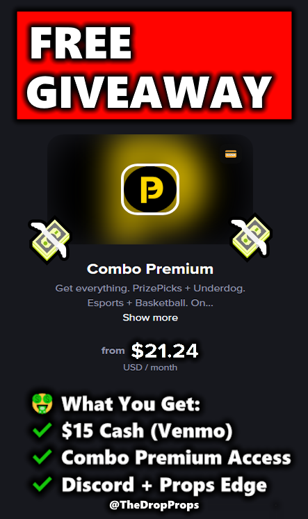 TheDropProps's tweet photo. 🎉 GIVEAWAY LIVE — $15 Cash + 1 Month of Combo Premium 🔥

Want access to all of our DFS models for FREE?
We’re giving away $15 (Cashapp) + 1 month of Combo Premium to one winner this week.
What You’ll Get:
✅ Full access to PrizePicks + Underdog models
✅ Esports + WNBA + NBA props
✅ Discord edge charts + Premium role
✅ $15 straight to your Cashapp

How to Enter:
1️⃣ Like + RT the tweet
2️⃣ Follow us on Twitter
3️⃣ Fill out the form below 👇
https://t.co/jzZGeZ0tAW