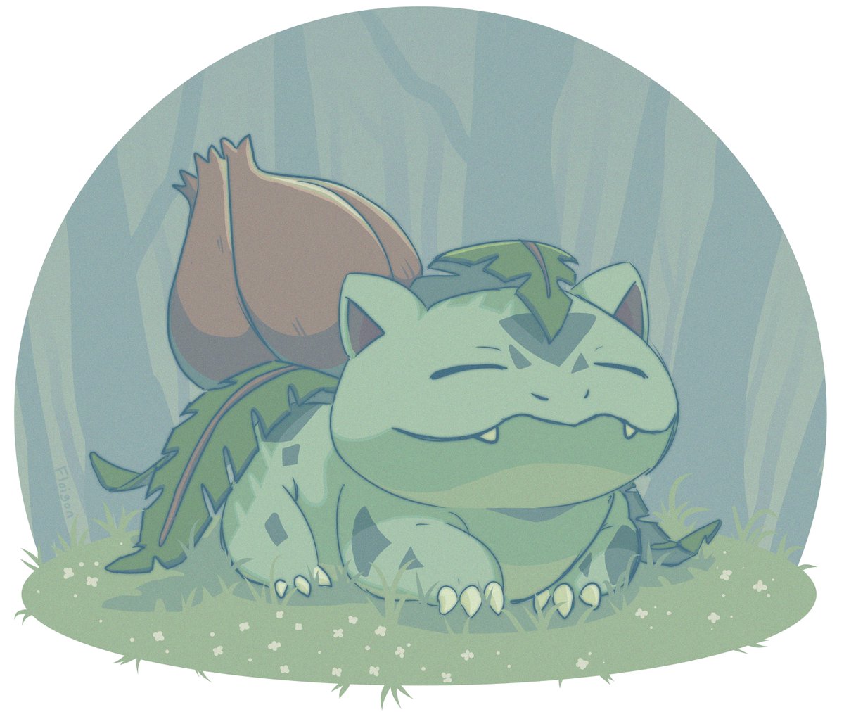 ivysaur i drew for fun