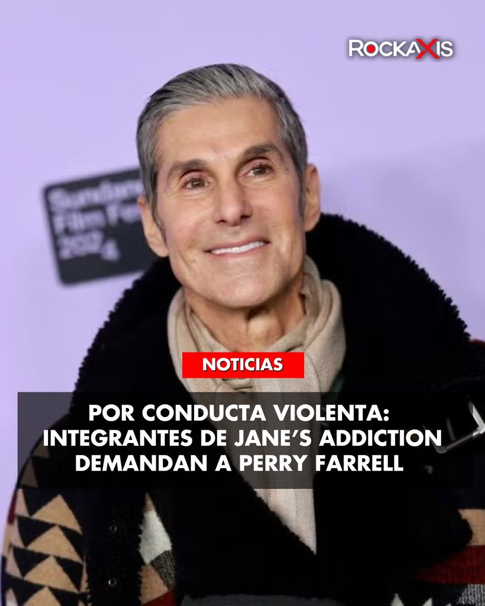 😱 ¡Grato ambiente laboral! 😱 

🎸 Dave Navarro, Eric Avery y Stephen Perkins demandaron al vocalista Perry Farrell tras agredir a Navarro en pleno show  de Jane's Addiction en 2024. 

Según Rolling Stone, los integrantes lo acusan de agresión, negligencia y de no estar en