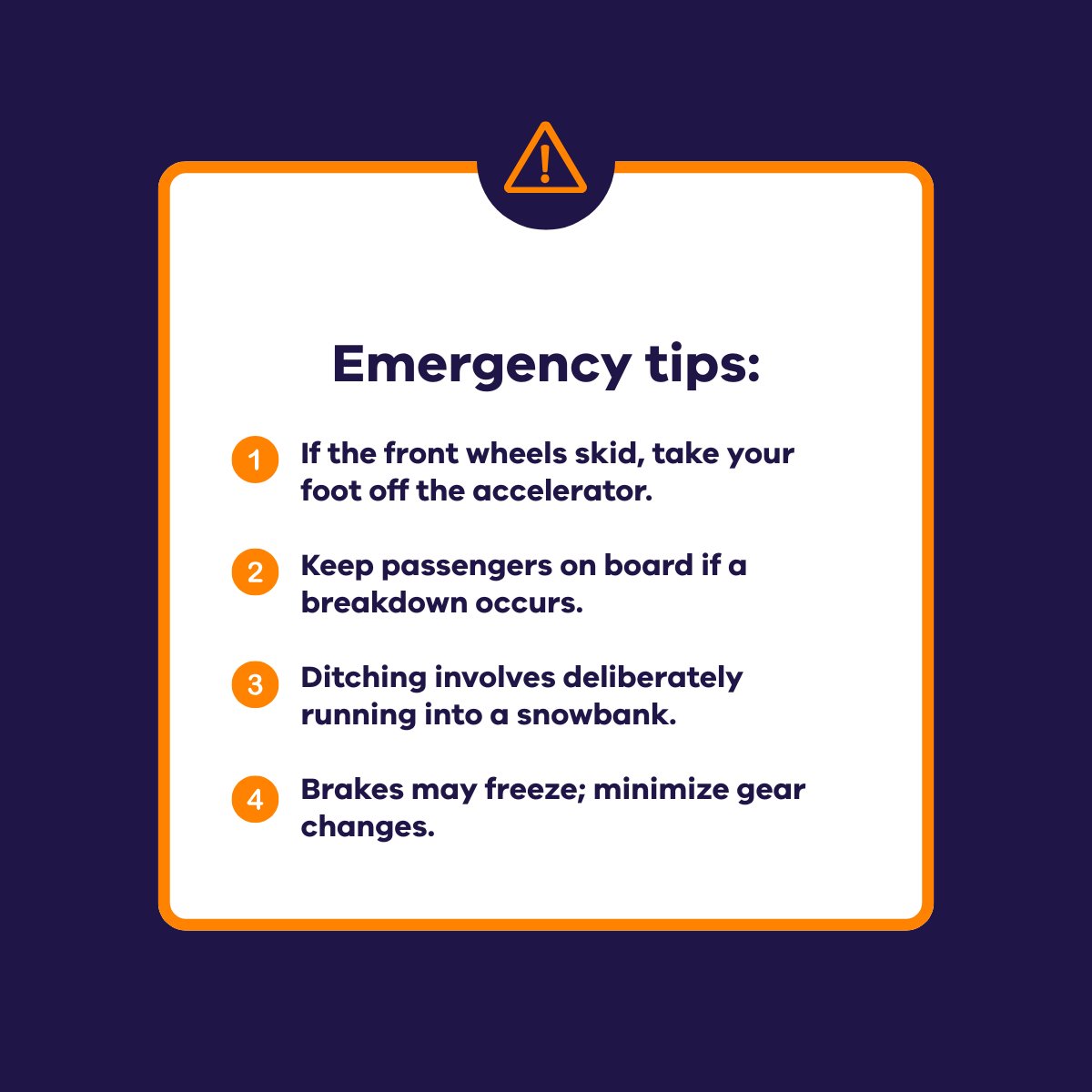 Heading into the snow this season? ❄️🚌

Stay safe with these must-know tips for driving in hazardous alpine conditions.

Plan ahead, stay sharp, and drive safe this snow season.

Read more: go.vic.gov.au/4eD7nZi