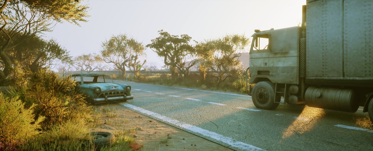 Dawn. Silence. Good music playing. And there's a long road ahead.
#Road #trip #Dawn #UE5 #blender #scene #cinematic #car #Australia