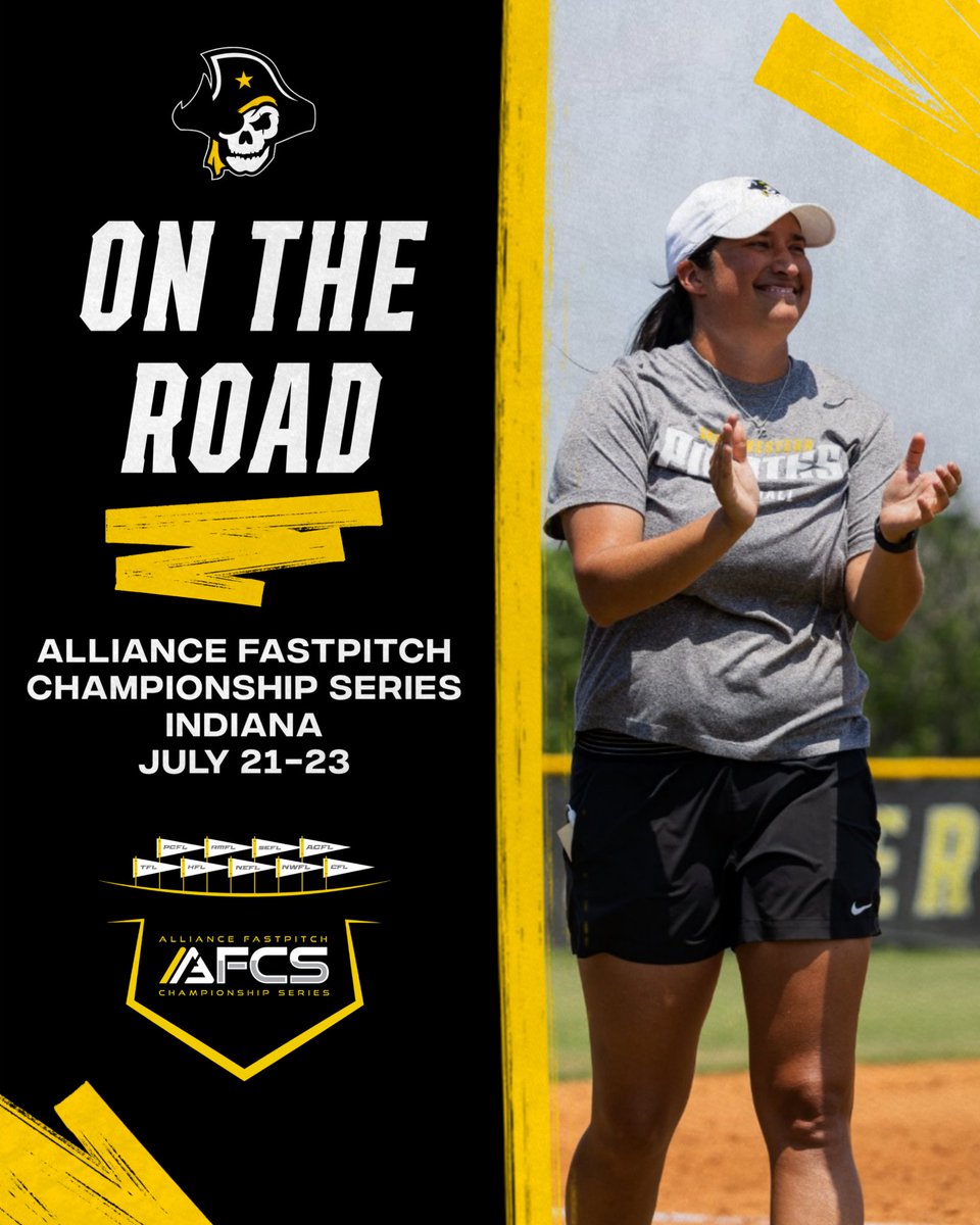 Heading up to the Midwest next week for the Alliance Fastpitch Championship Series in Indiana ✈️ Looking forward to finding and watching some future Pirates 🥎🏴‍☠️