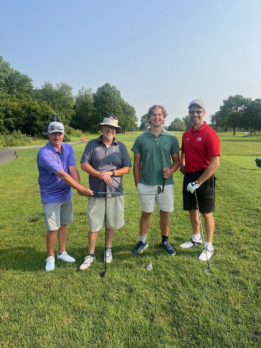 HCBandDirector's tweet photo. Fun to have James Kurinsky golf with us at the Bob Rogers Golf Outing! https://t.co/mq3optwygb