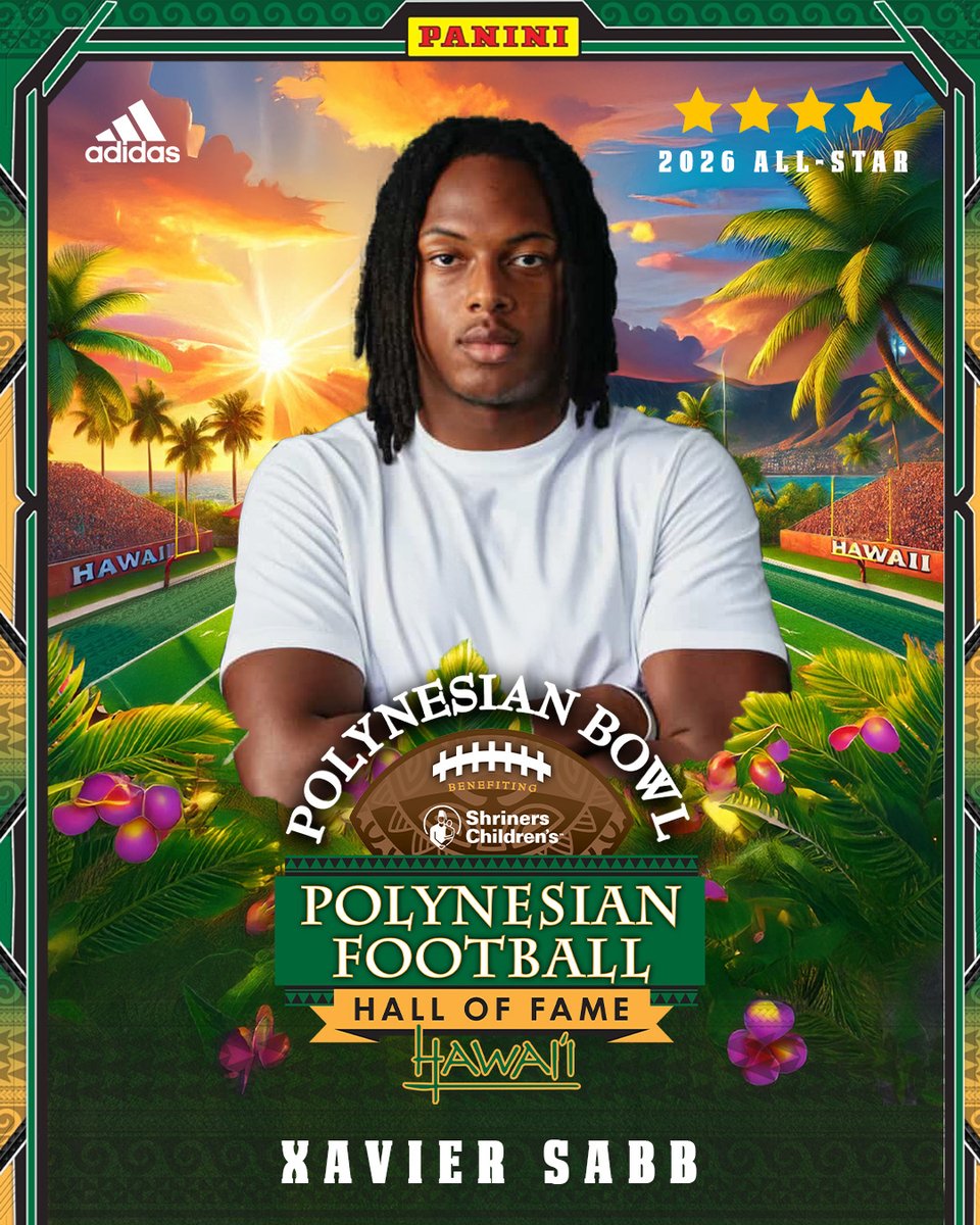 BrianDohn247's tweet image. Top 10 ATH @XavierSabb is the latest blue chip prospect to commit to playing in the @polynesiabowl (FREE) @BrandonHuffman @TomLoy247 @BlairAngulo @GregBiggins 247sports.com/article/top-10…