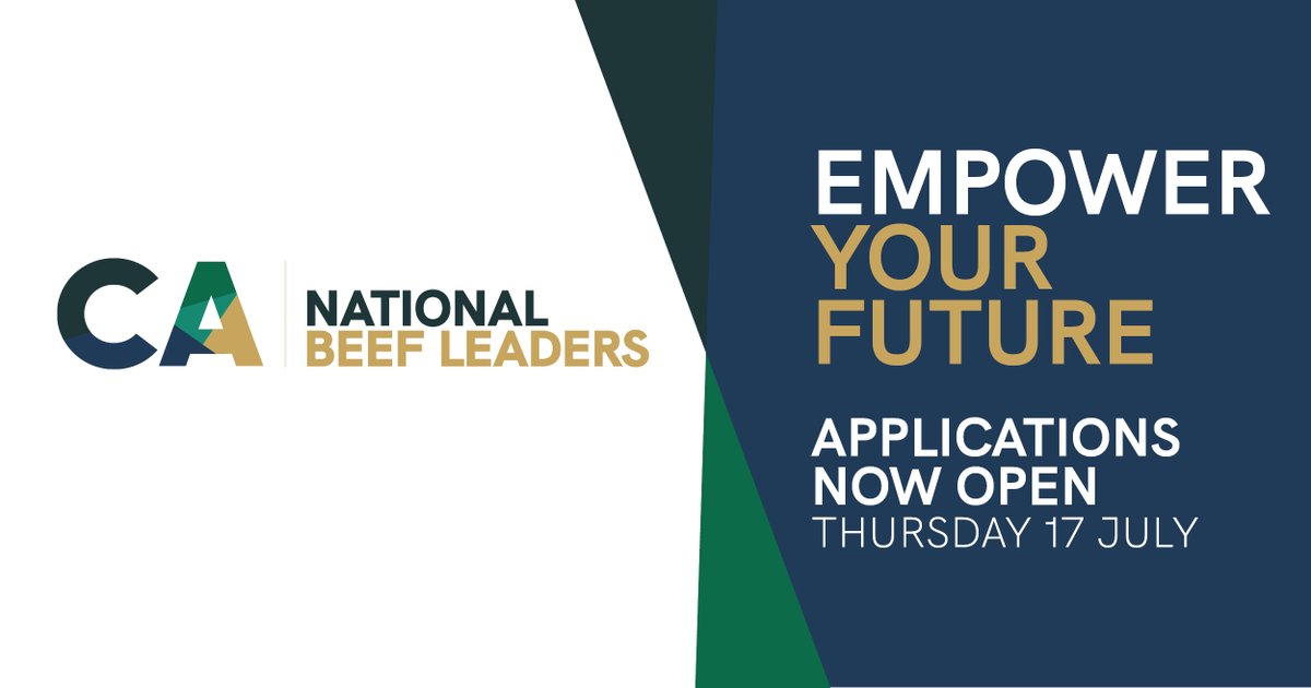 CattleAus's tweet image. ↗️ Are you ready to take the next step in your career?
📢 Applications are now open for CA’s National Beef Leaders program!
👉 Apply today at cattleaustralia.com.au/national-beef-…
@meatlivestock