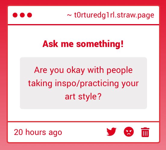 I’m completely okay with that as long as you don’t completely steal my designs then we’re cool!n