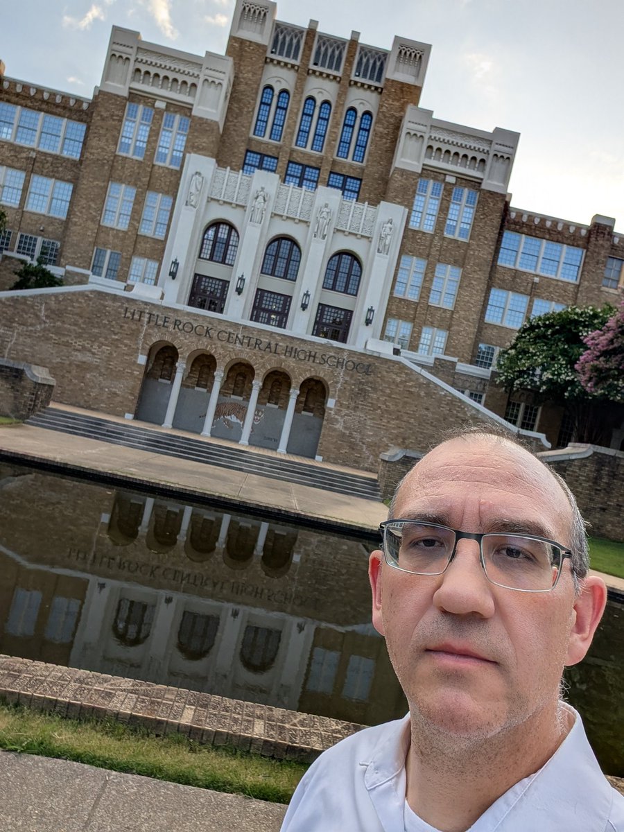 I've been in and out of Little Rock dozens and dozens of times. This was my first stop to this historic site, not only for our country, in general, but education, specifically. God bless the Little Rock 9, and those who had the courage to stand up for what was and is right.