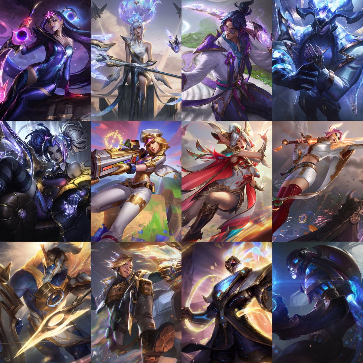 NewAzkaryan's tweet image. Loja Mítica | Rotação de 16 a 30 de Julho
Skins de Prestígio | 150 EM
-» Diana Cosmos Negro
-» Fiora Fera Lunar
-» Caitlyn Fliperama (com borda)
-» Master Yi Florescer Espiritual
-» Zeri Noite Apavorante
-» Pantheon Ascendente
-» Thresh Pulsefire (com borda)
-» Janna Aura…