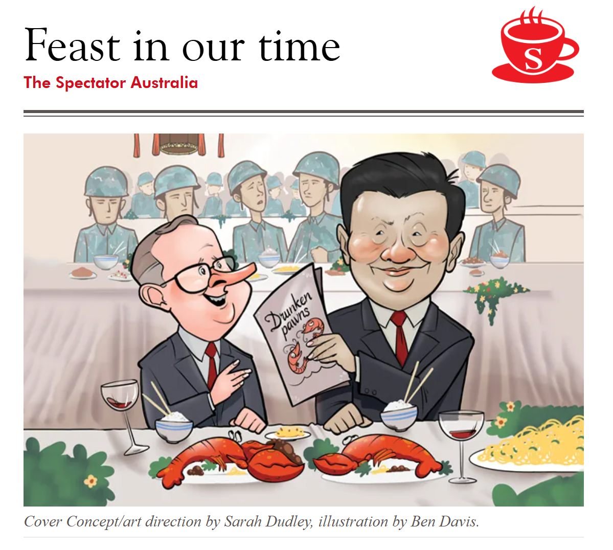SpectatorOz's tweet image. ROWAN DEAN | "Mr Albanese’s trip is being sold as a major trade mission, with a bevy of ‘business leaders’ tagging along for the drunken prawns.
But thus far, most of the trade talk appears to be based on wishful thinking and the comical fantasy of ‘green hydrogen’, ‘green…