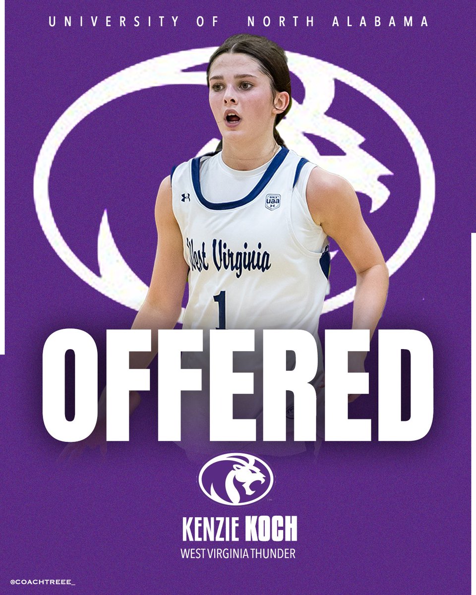 West Virginia Thunder UAA (@wvthunderuaa) on Twitter photo Kenzie Koch ‘27 (<a href="/kenziekoch35/">Kenzie Koch</a>) has picked up an offer from North Alabama!
#WVThunderFam | ⚡️⚡️ Kenzie Koch ‘27 (<a href="/kenziekoch35/">Kenzie Koch</a>) has picked up an offer from North Alabama!
#WVThunderFam | ⚡️⚡️