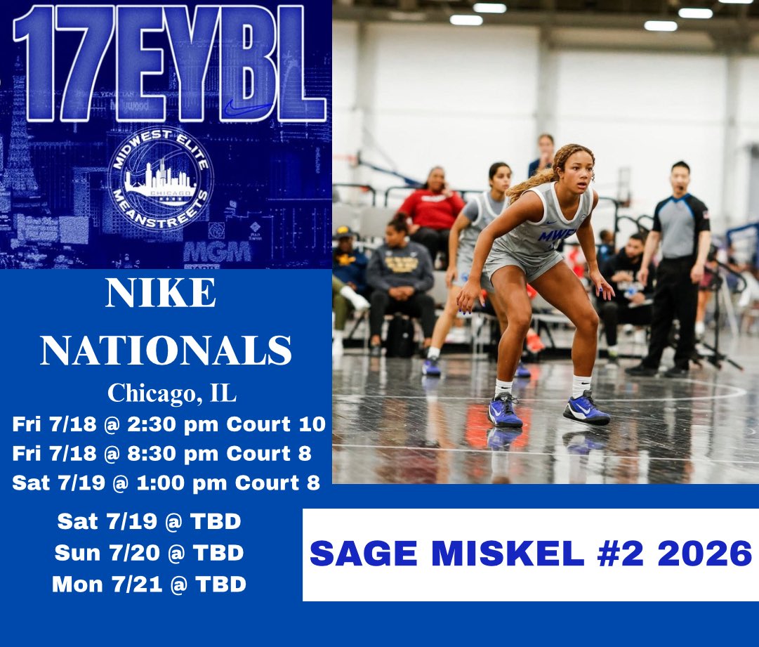 sage_miskel's tweet image. Last tournament this weekend with @mwehoops_eybl at McCormick Place in Chicago, IL for Nike Nationals!
@BAHoopsGirls @PGHWisconsin
