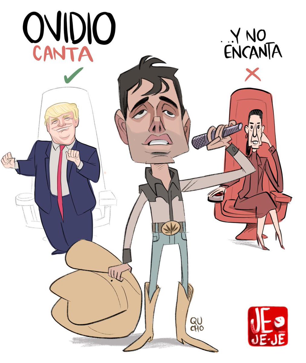 jejejepolitico's tweet image. 🎤 Ovidio canta…
🇺🇸 Trump aplaude, Sheinbaum frunce el ceño.
No es reality show, pero igual hay jueces, sillas rojas y un concursante que podría desafinar la narrativa presidencial.
🔊 Y lo peor: ya empezó el primer verso…
Por @qucho
#jejejepolitico