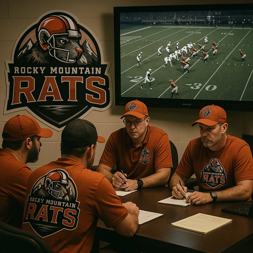 RMRatsOfficial's tweet photo. The season isn’t won on the field—it’s won in the draft room.
Rats may be small, but they win BIG.
Our coaches are locked in. Every pick. Every rep. Every detail.
🐀 #RockyMountainRats #WinFromTheSewer https://t.co/dT3rL6wljs