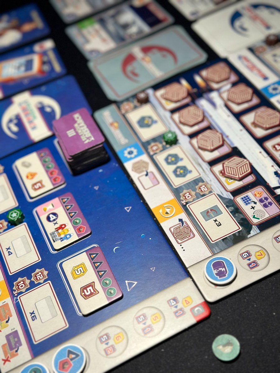 RedCodeGames's tweet image. Partida en multi con las corporaciones básicas. Me sigue pareciendo un juego sencillo de reglas pero que masterearlo y sacarle chicha a todo tiene su complicación. Muchas ganas de seguir dándole partidas y seguir explorando opciones.
🎲 Shackleton Base