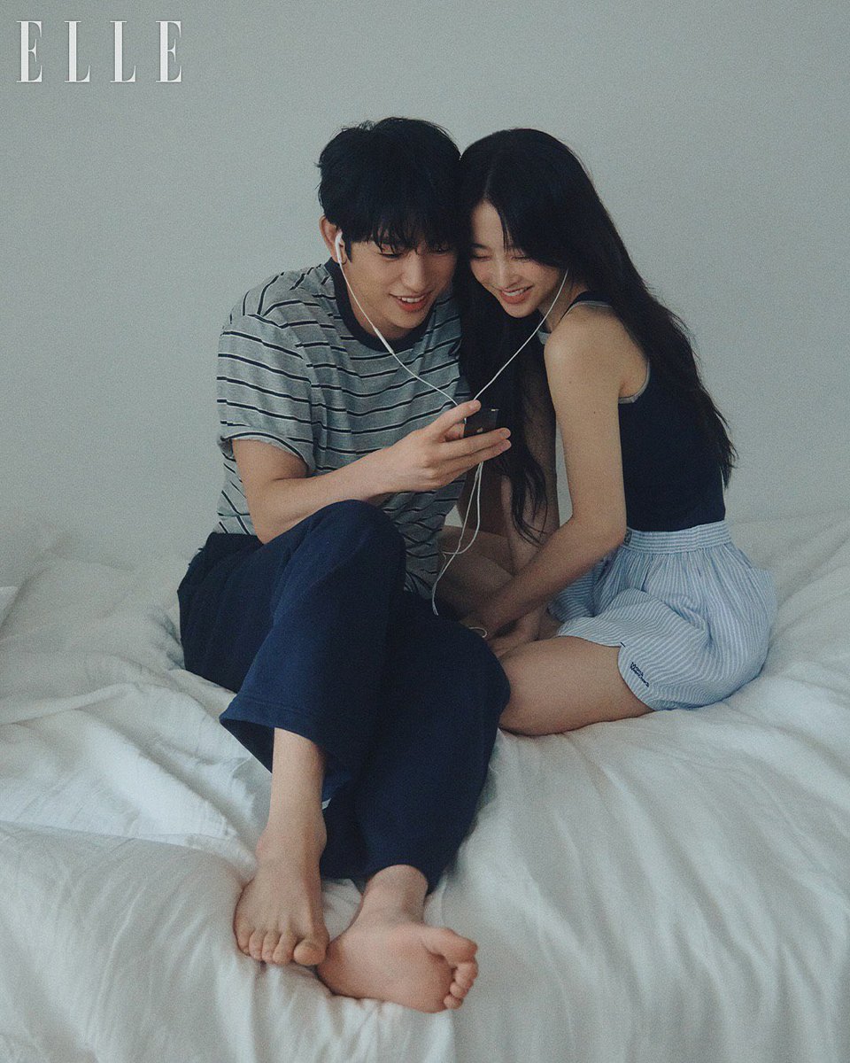 cyjprint's tweet photo. [ELLE KOREA] Our Unwritten Seoul's Park Boyoung and Park Jinyoung’s sweet couple pictorial

The romantic chemistry between Miji and Hosu that made us cry and laugh.

When asked about their chemistry, Park Jinyoung replied,

“Boyoung noona gives off a different kind of energy, so my reactions naturally changed, too. That’s why we had good chemistry from the beginning,” expressing his fondness.

To the question of whether it was difficult to portray Hosu, a character with hearing issues and emotional trauma related to his mother, Park Jinyoung said,

“I thought a lot about how to show it in a realistic way. Everyone has at least one wound, there are pains you can’t speak of and sides you want to hide. Hosu’s pain is just portrayed more clearly and intensely, but as I acted, I tried to understand it through ordinary emotions.”

When asked which line from the drama stayed with them most deeply, Park Jinyoung selected the line from Sejin's grandpa to Sejin:
“Why are you trying to go all the way to the last stop? If you want to get off, you can.”

“It felt like he was saying the journey itself is what matters, and it really resonated with me.”

🔗 https://t.co/yWl8ePTwQt
