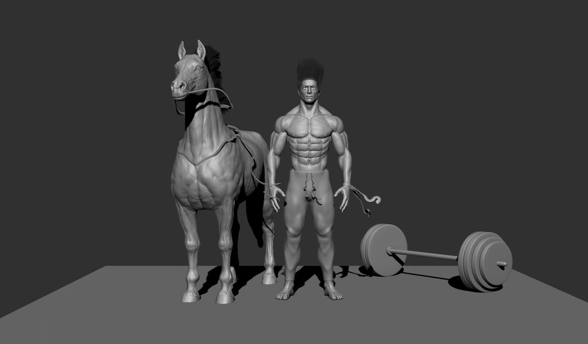 adamcohenart's tweet image. Organic Character &amp;amp; animal Sculpting (online master classes) this character I design for Goku new version it just a live classes character sculpting. 
 #Realtime #AnimalsWildlife #hourse #arnold #biceps #human #muscles #heavy #eyes #hair #face #scul #sculpture #digitalsculpting