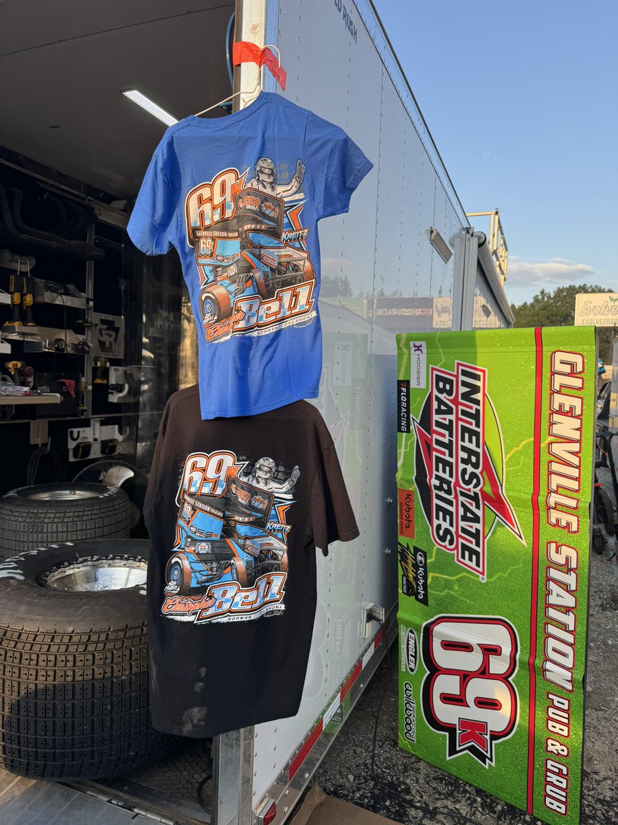 Christopher Bell (@cbellracing) on Twitter photo For those of you <a href="/EldoraSpeedway/">ELDORA SPEEDWAY</a>
<a href="/KreitzRacing69K/">Kreitz Racing & Don Kreitz, Jr.</a> has some 69k shirts and hats at the trailer! For those of you <a href="/EldoraSpeedway/">ELDORA SPEEDWAY</a>
<a href="/KreitzRacing69K/">Kreitz Racing & Don Kreitz, Jr.</a> has some 69k shirts and hats at the trailer!